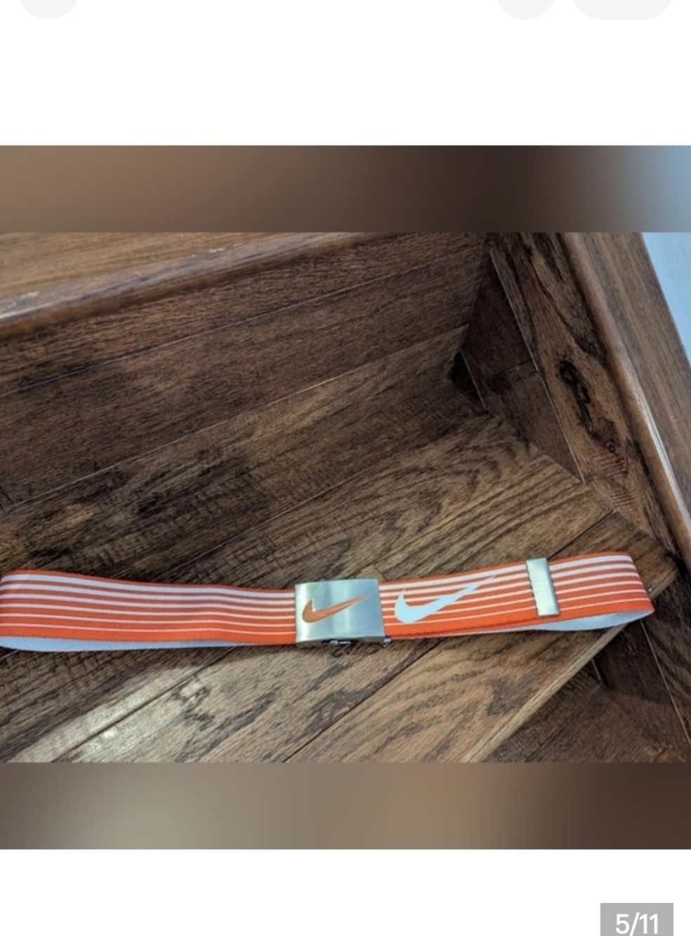 Nike Men's Speed Stripe Reversible Web orange white stripe OS